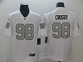 Nike Raiders 98 Maxx Crosby White Color Rush Limited Jersey,baseball caps,new era cap wholesale,wholesale hats